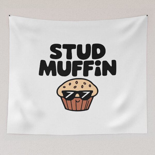 Item preview, Stud Muffin! Cute Muffin Pun designed and sold by PMCreative.