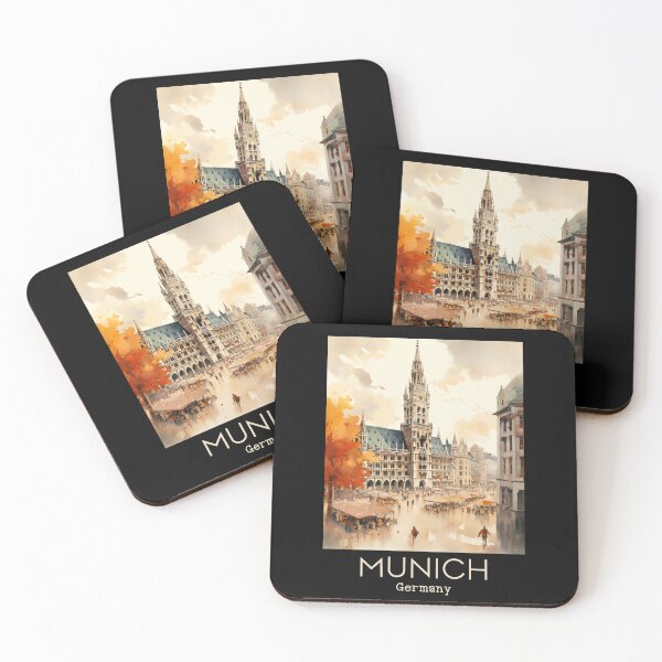Item preview, A Vintage Travel Illustration of Munich - Germany  designed and sold by GoodOldVintage.