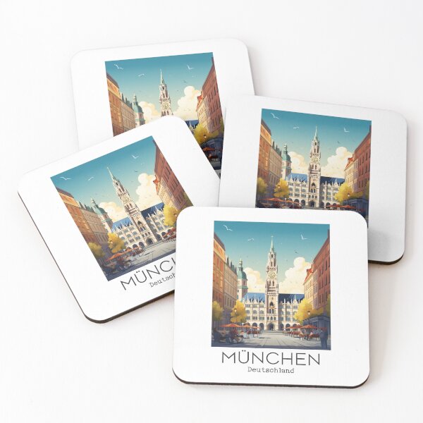 Item preview, A Vintage Travel Illustration of München - Deutschland designed and sold by GoodOldVintage.