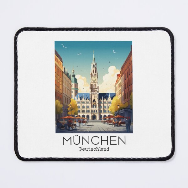 Item preview, A Vintage Travel Illustration of München - Deutschland designed and sold by GoodOldVintage.