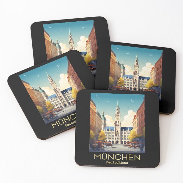 Item preview, A Vintage Travel Illustration of München - Deutschland designed and sold by GoodOldVintage.