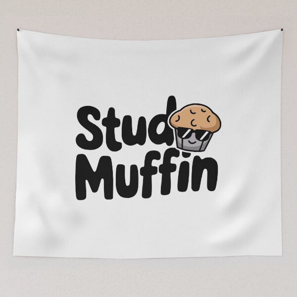 Item preview, Stud Muffin! Funny Muffin Pun designed and sold by PMCreative.