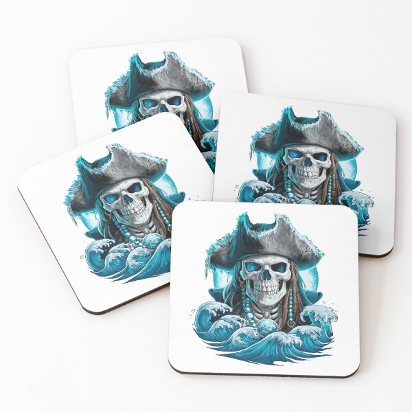 Item preview, Ghostly Pirate Skull: Ride the Haunted Waves designed and sold by StellarDreamer.