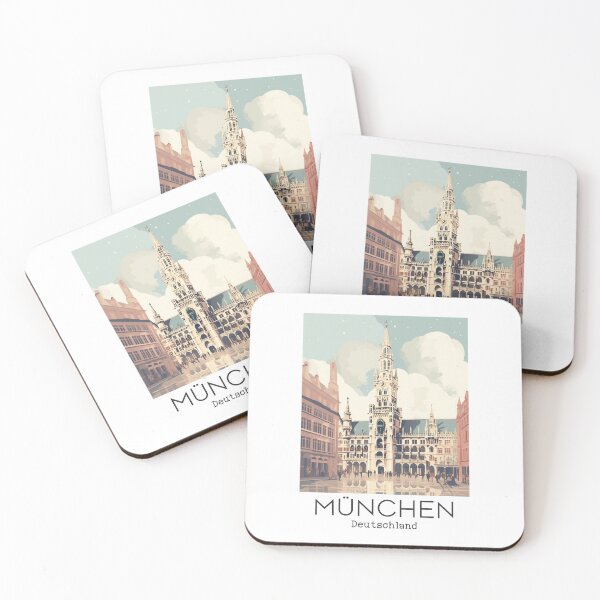 Item preview, A Vintage Travel Illustration of München - Deutschland designed and sold by GoodOldVintage.