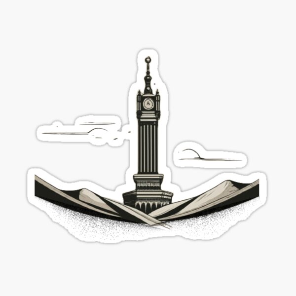 Item preview, Clock Tower, Makkah Line Art designed and sold by MaKrew.