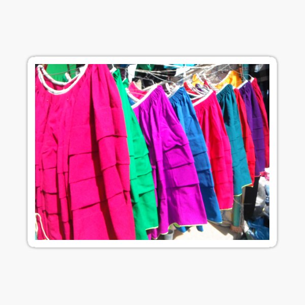 Item preview, Skirts In A Bolivia Market - Lake Titicaca - Peru And Bolivia Border - South America designed and sold by exploramum.
