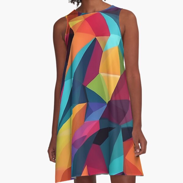 Item preview, Abstract low poly featuring a spectrum of vivid colors for a dynamic look designed and sold by Tchoice.