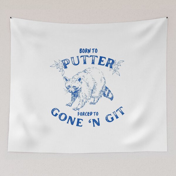 Item preview, Born To Putter Raccoon designed and sold by Wyyrmwood.