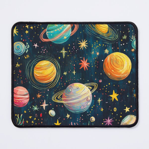 Item preview, Space Adventure Galaxy Planets Pattern designed and sold by GrinGalore.