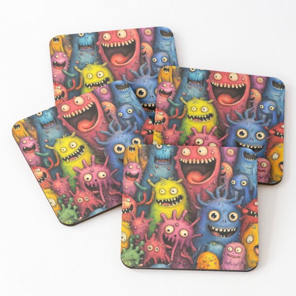 Item preview, Cheerful and Colorful Monster Crew Gathering designed and sold by Vinson-MFG.