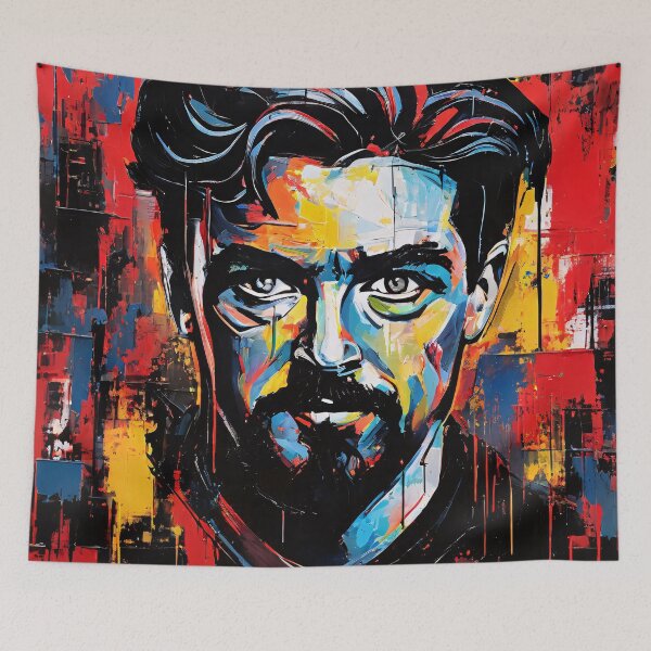 Item preview, 1984 - Big Brother and the Eye that Sees All - Impasto with Acrylic #2 designed and sold by Second Draft Visuals.