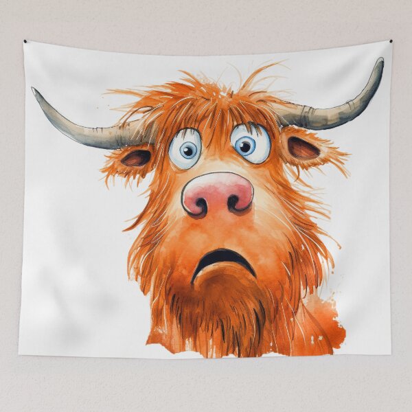 Item preview, Funny Highland Cow designed and sold by Dawidsz79.