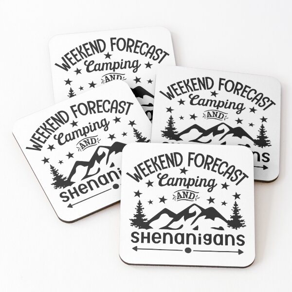 Item preview, "Weekend Forecast: Camping and Shenanigans" Design designed and sold by Dream World Images.