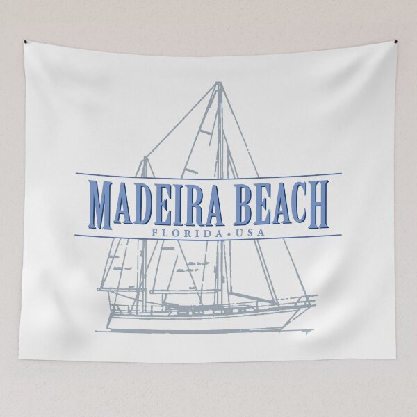 Item preview, Madeira Beach Florida Vintage Sailboat Design designed and sold by Futurebeachbum.