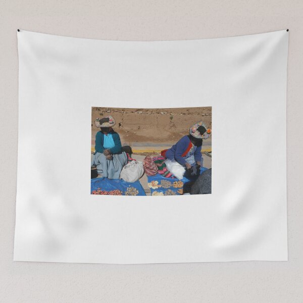 Item preview, Local Sellers - Bolivia Market - Lake Titicaca - Peru And Bolivia Border - South America designed and sold by exploramum.