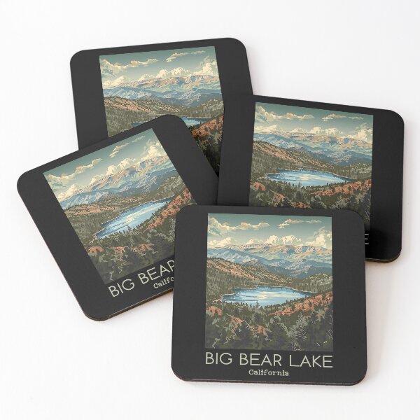 Item preview, A Vintage Travel Illustration of Big Bear Lake - California - US  designed and sold by GoodOldVintage.