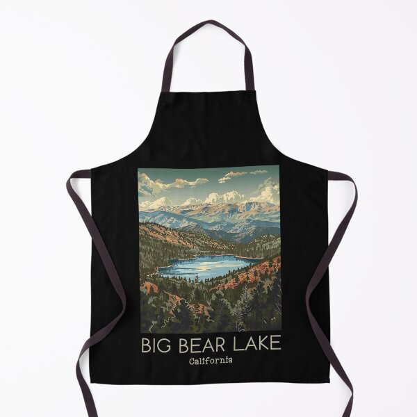 Item preview, A Vintage Travel Illustration of Big Bear Lake - California - US designed and sold by GoodOldVintage.