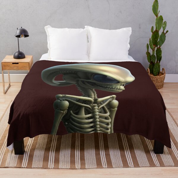 Item preview, Zog, the galaxy’s most stylish green alien skeleton designed and sold by PrintMeOnYou.