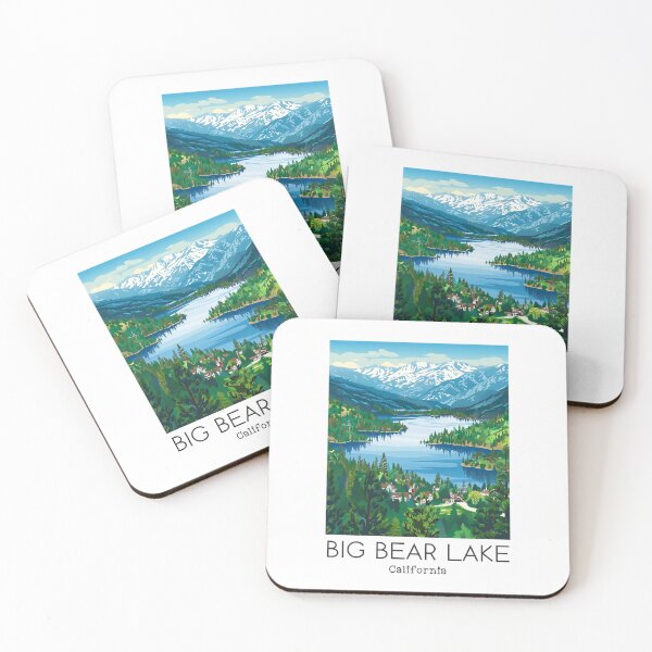 Item preview, A Vintage Travel Illustration of Big Bear Lake - California - US  designed and sold by GoodOldVintage.