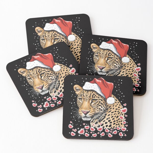 Item preview, Christmas cat Merry Christmas Cat Animals Leopard Heart designed and sold by Design_Your_Day.