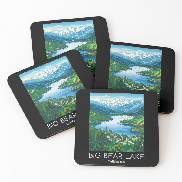 Item preview, A Vintage Travel Illustration of Big Bear Lake - California - US  designed and sold by GoodOldVintage.