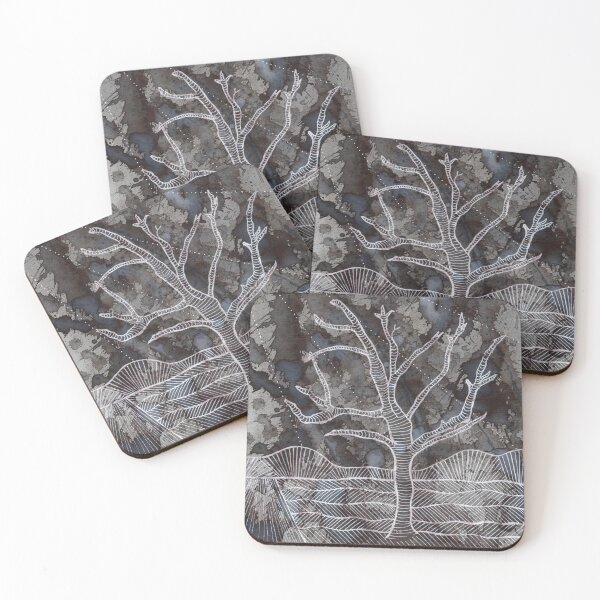 Item preview, White bare tree 102 - painting designed and sold by helengarvey.
