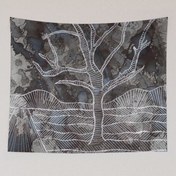 Item preview, White bare tree 102 - painting designed and sold by helengarvey.