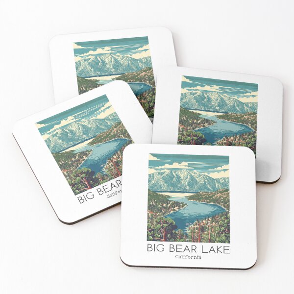 Item preview, A Vintage Travel Illustration of Big Bear Lake - California - US  designed and sold by GoodOldVintage.