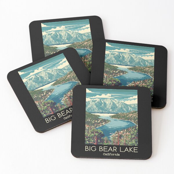 Item preview, A Vintage Travel Illustration of Big Bear Lake - California - US  designed and sold by GoodOldVintage.
