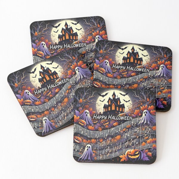 Item preview, "Spooky Symphony: A Haunted Halloween Melody" designed and sold by MySheetMusicArt.