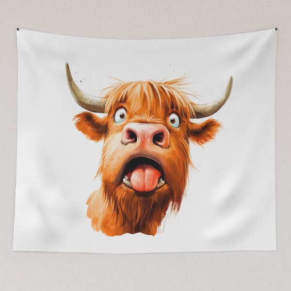 Item preview, Funny Highland Cow designed and sold by Dawidsz79.
