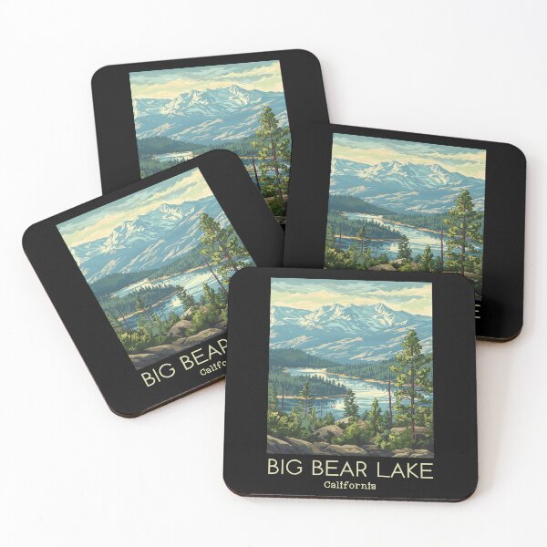 Item preview, A Vintage Travel Illustration of Big Bear Lake - California - US  designed and sold by GoodOldVintage.