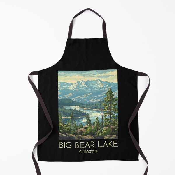 Item preview, A Vintage Travel Illustration of Big Bear Lake - California - US designed and sold by GoodOldVintage.