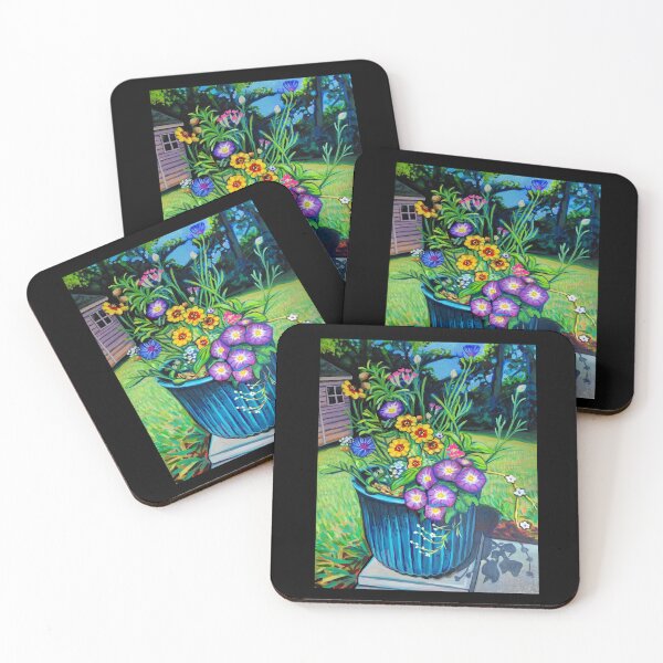 Item preview, "Quiet Rebellion Of A Flower Pot" Acrylic Painting designed and sold by CozyPixelFluff.