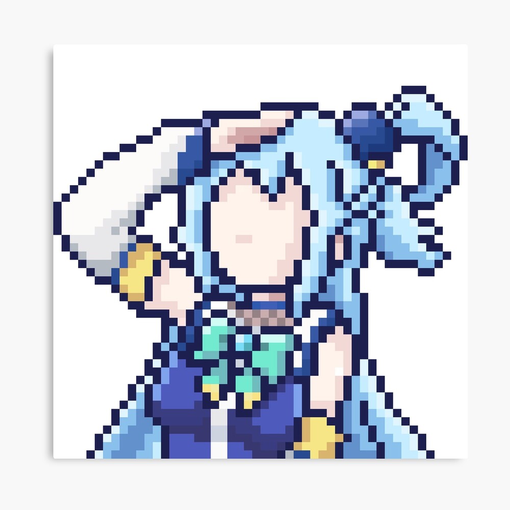 Aqua Pixel Art