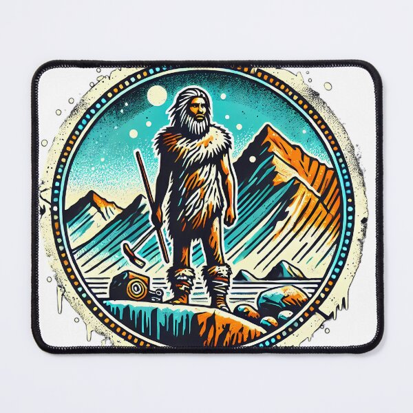Item preview, Ötzi the Iceman hikers and campers designed and sold by nodij.