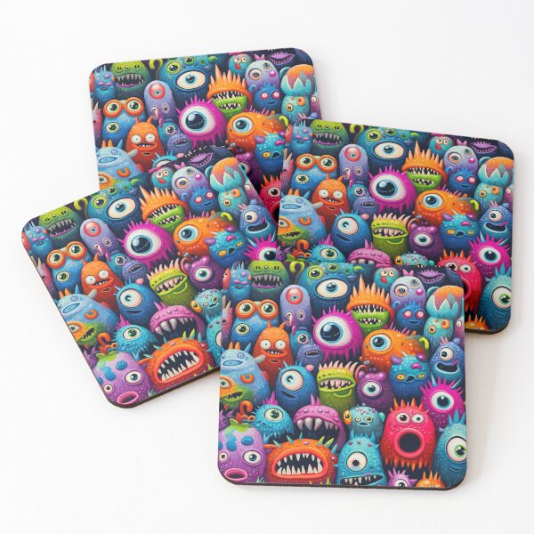 Item preview, Cheerful and Colorful Monster Crew Gathering designed and sold by Vinson-MFG.