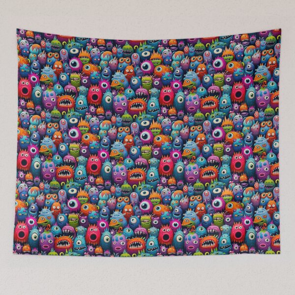 Item preview, Cheerful and Colorful Monster Crew Gathering designed and sold by Vinson-MFG.