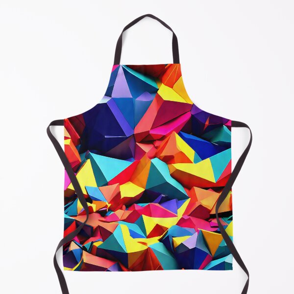 Item preview, Geometric low poly pattern with a rainbow palette for a striking, colorful designed and sold by Tchoice.