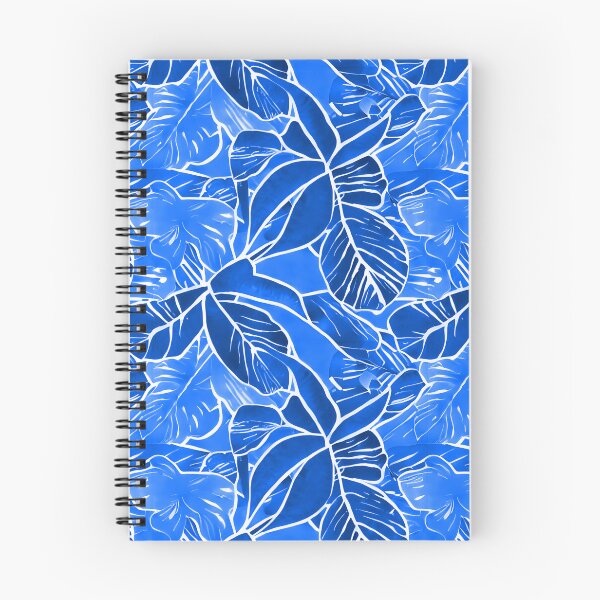 Item preview, Blue Hawaii - Tropical Leafs Print by Peach Pineapple Creative  designed and sold by PeachPineapple1.