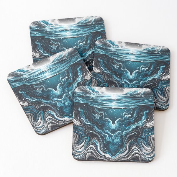 Item preview, Ocean’s Embrace Hydro Dipped T-Shirt designed and sold by moba--mania.