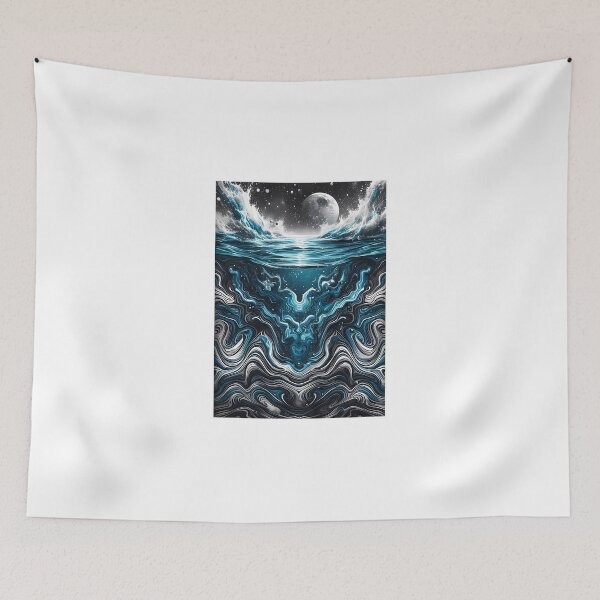 Item preview, Ocean’s Embrace Hydro Dipped T-Shirt designed and sold by moba--mania.