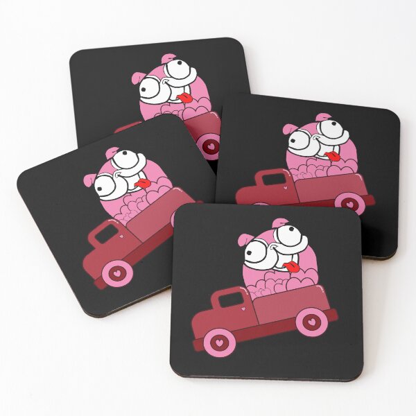 Item preview, Pug dog truck designed and sold by PugPuppyLife.