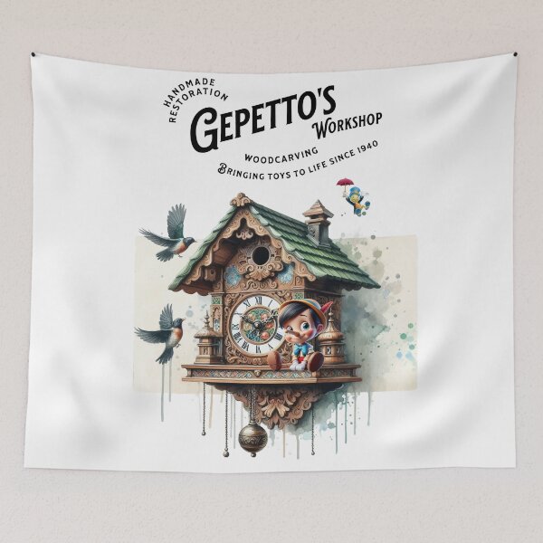 Item preview, gepetto's workshop - old cuckoo clock designed and sold by ladivinefactory.
