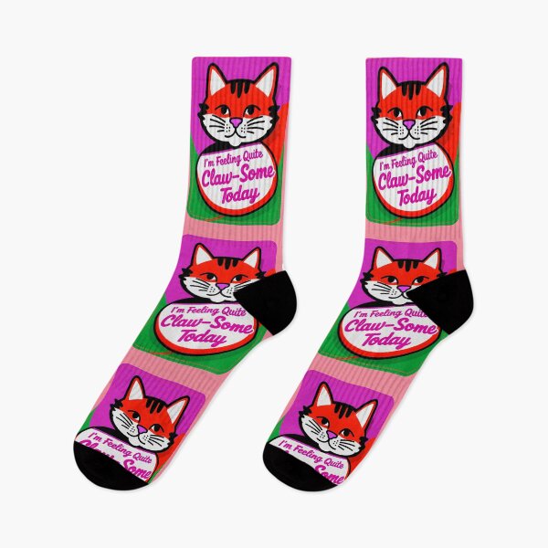 Item preview, I'm Feeling Quite Claw-Some Today Cute Cat Quote designed and sold by TheArtOfPat.