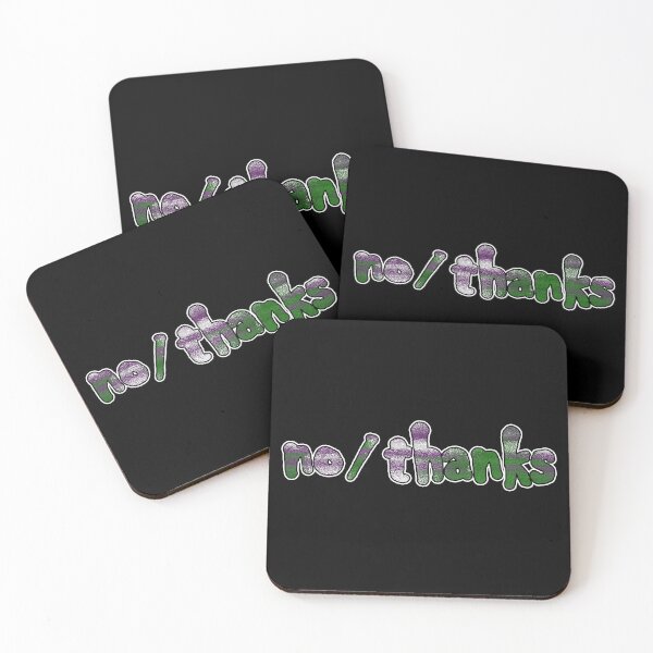 Item preview, PRONOUNS: NO/THANKS GENDERQUEER FLAG COLORS designed and sold by Qweird Artistry.