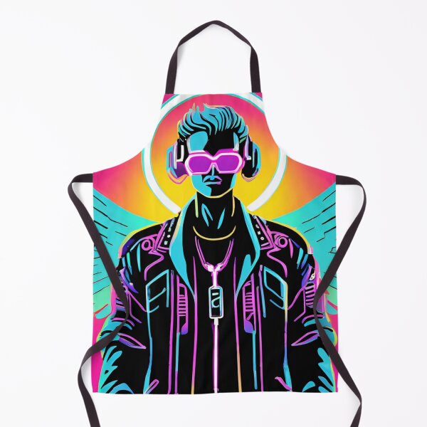 Item preview, Neon-Glowing Cyberpunk Angel T-Shirt - Futuristic Hip God with Electric Halo Art D34 designed and sold by pixelandcrafted.