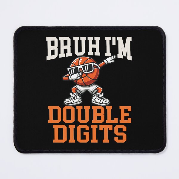 Item preview, Bruh I'm Double Digits Basketball 10th Birthday 10 Years Old designed and sold by ivotee.