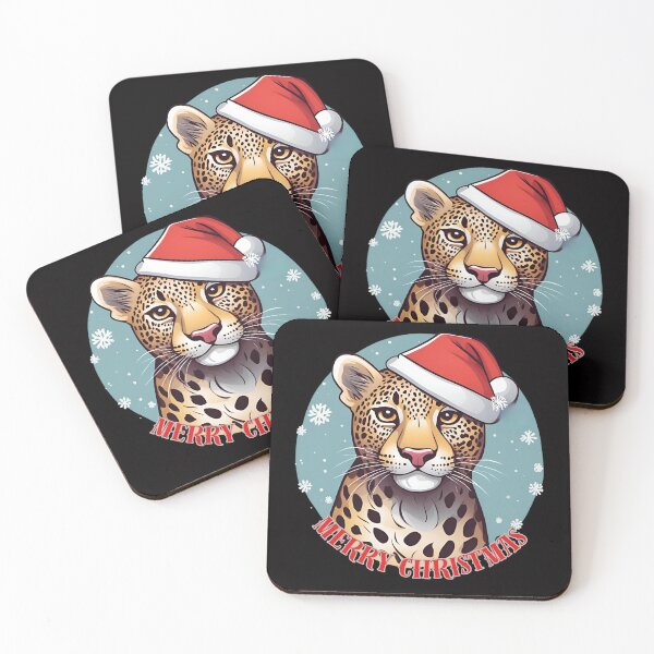 Item preview, Christmas cat Merry Christmas Cat Animals Leopard designed and sold by Design_Your_Day.
