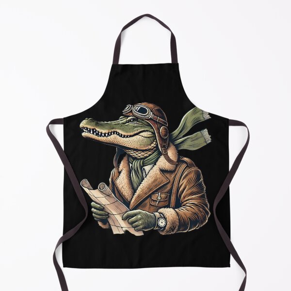 Item preview, Vintage Crocodile Aviator Adventure. designed and sold by Linework Studio.